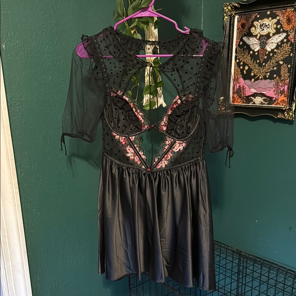 For Love & Lemons Floral Keyhole Dress